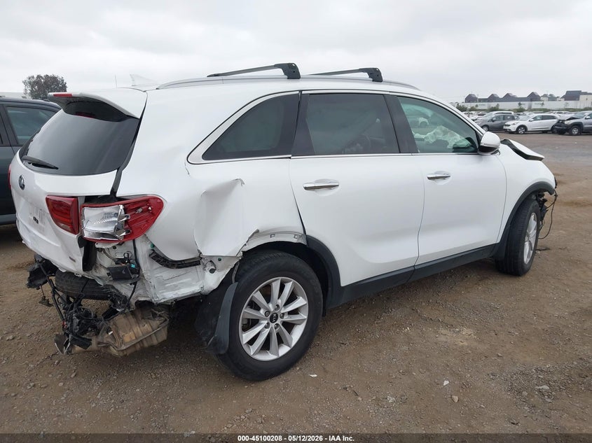 2019 Kia Sorento VIN 5XYPG4A39KG434246 IAAI salvage auction — FRONT & REAR, Salvage (California), sold $1,000 on 2026-07-06 (photo 4)