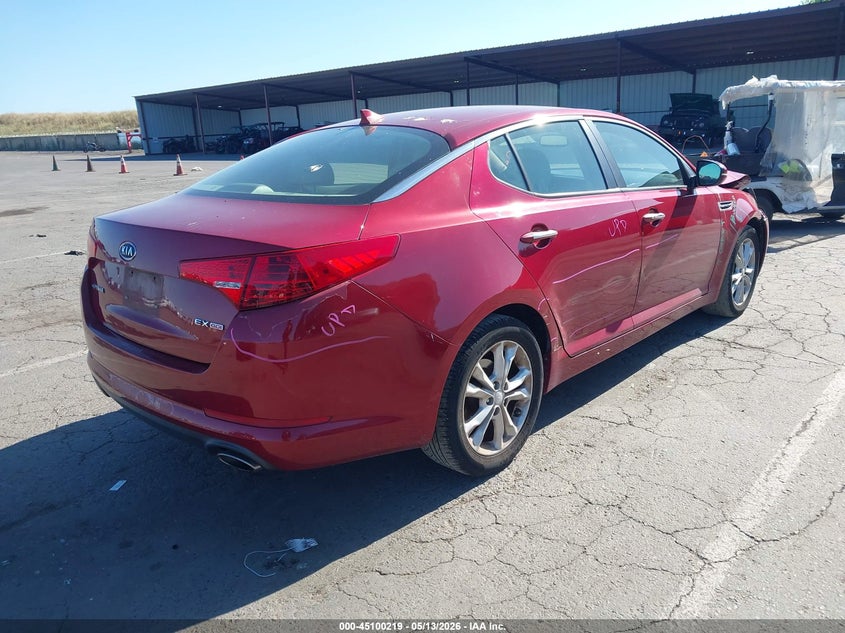 2012 Kia Optima VIN 5XXGN4A75CG079686 IAAI salvage auction — FRONT END, Salvage (California), sold $975 on 2026-07-08 (photo 4)