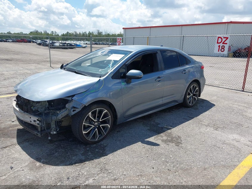 2021 Toyota Corolla VIN JTDS4MCE8MJ077999 IAAI salvage auction — FRONT END, Rebuildable (Florida), sold $5,300 on 2026-07-13 (photo 2)