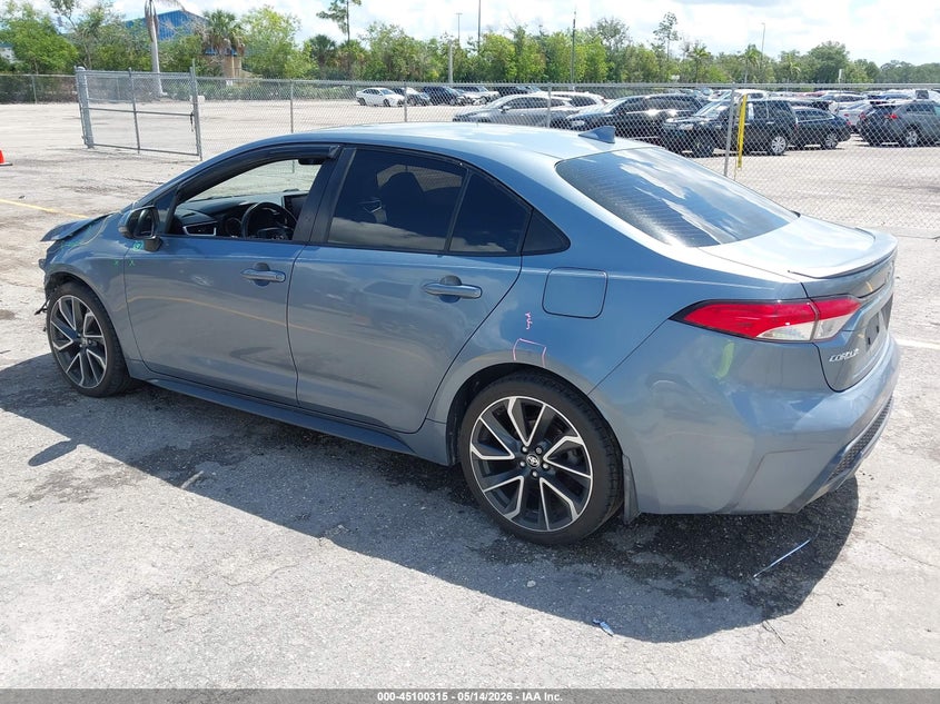 2021 Toyota Corolla VIN JTDS4MCE8MJ077999 IAAI salvage auction — FRONT END, Rebuildable (Florida), sold $5,300 on 2026-07-13 (photo 3)