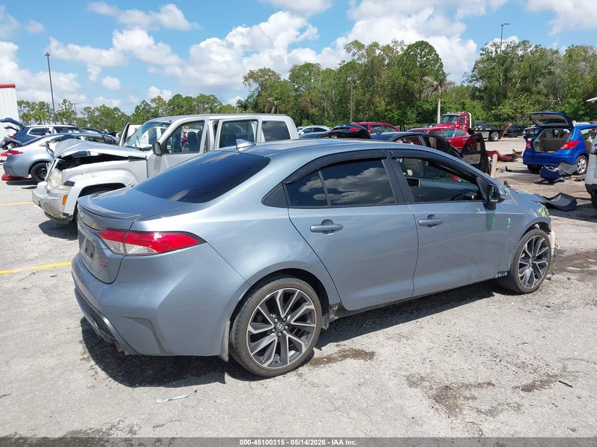 2021 Toyota Corolla VIN JTDS4MCE8MJ077999 IAAI salvage auction — FRONT END, Rebuildable (Florida), sold $5,300 on 2026-07-13 (photo 4)