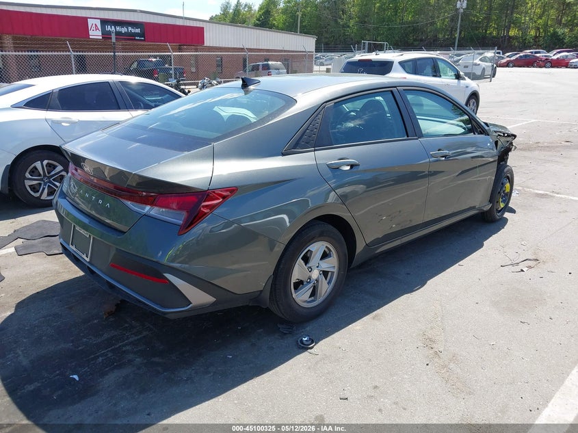 2025 Hyundai Elantra VIN KMHLL4DG3SU088262 IAAI salvage auction — FRONT END, Salvage (North Carolina), sold $5,400 on 2026-07-30 (photo 4)