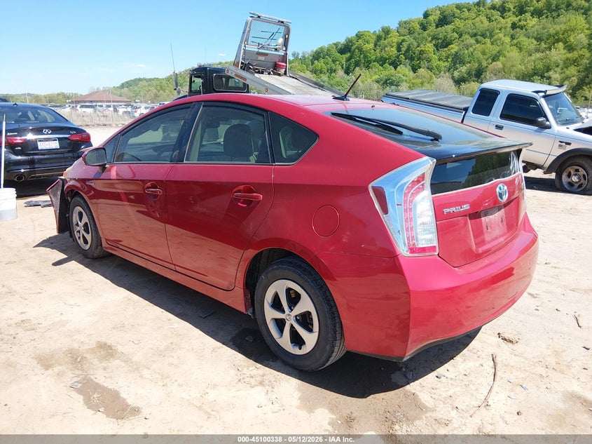 2013 Toyota Prius VIN JTDKN3DU8D1621981 IAAI salvage auction — FRONT END, Salvage (South Carolina), sold $1,100 on 2026-07-09 (photo 3)