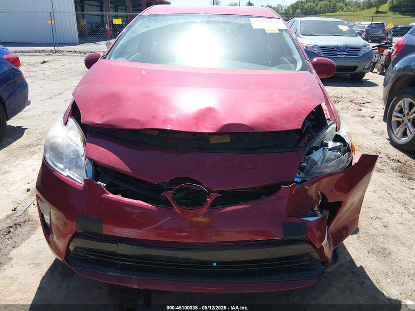 2013 Toyota Prius VIN JTDKN3DU8D1621981 IAAI salvage auction — FRONT END, Salvage (South Carolina), sold $1,100 on 2026-07-09 (photo 6)