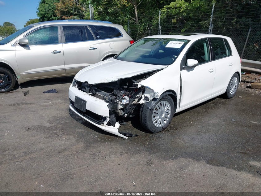 2013 Volkswagen Golf VIN WVWDB7AJ5DW024180 IAAI salvage auction — FRONT END, Regular Certificate (Iowa), sold $25 on 2026-09-27 (photo 2)