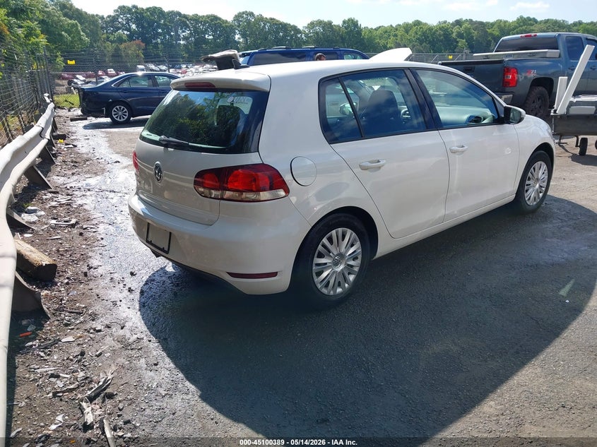 2013 Volkswagen Golf VIN WVWDB7AJ5DW024180 IAAI salvage auction — FRONT END, Regular Certificate (Iowa), sold $25 on 2026-09-27 (photo 4)