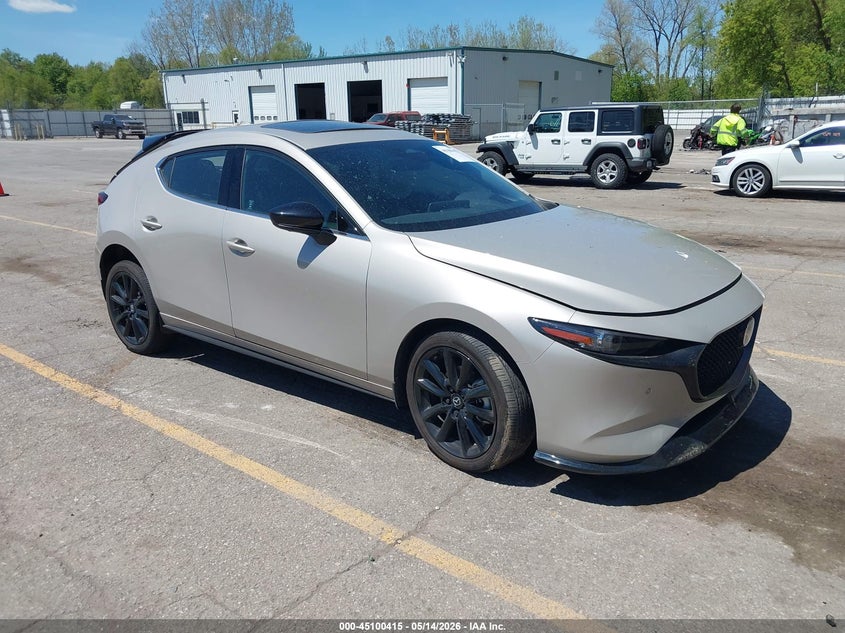 2025 Mazda 3 VIN JM1BPBNY6S1781845 IAAI salvage auction — LEFT SIDE, Scrap (Michigan), sold $4,300 on 2026-07-13 (photo 1)