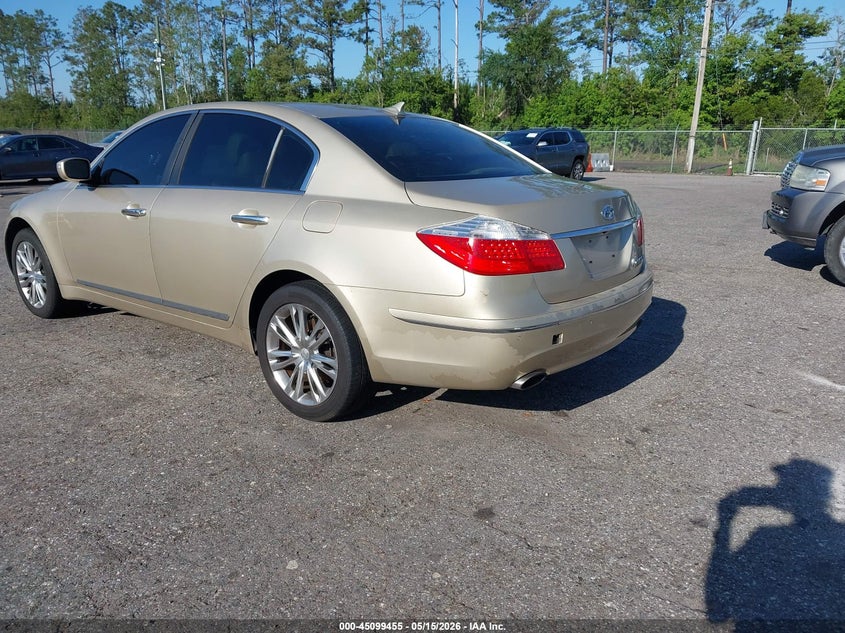 2011 Hyundai Genesis VIN KMHGC4DF4BU131628 IAAI salvage auction — NORMAL WEAR, Clear (Florida), sold $325 on 2026-07-14 (photo 3)