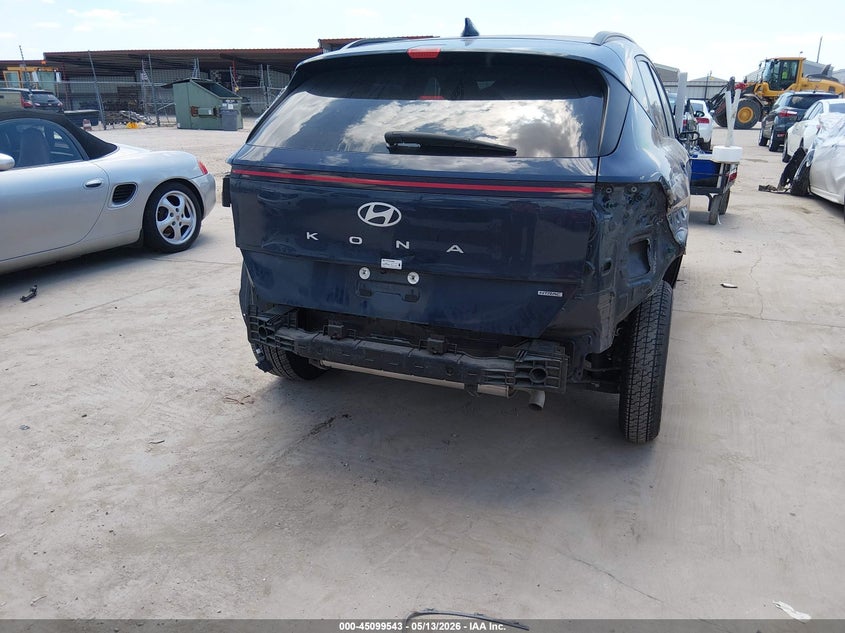 2025 Hyundai Kona VIN KM8HBCAB9SU215253 IAAI salvage auction — REAR END, Original (Texas), sold $25 on 2026-07-21 (photo 6)