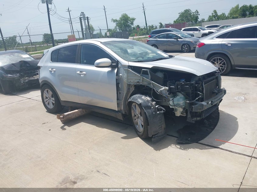 2018 Kia Sportage VIN KNDPM3AC4J7450434 IAAI salvage auction — FRONT & REAR, Wait Title, sold $1,850 on 2026-09-12 (photo 1)