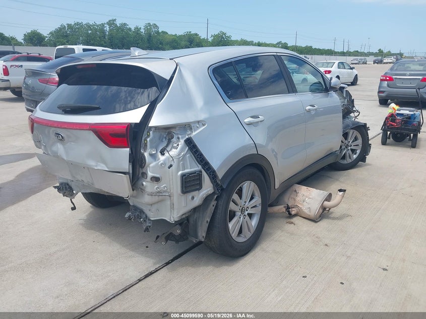 2018 Kia Sportage VIN KNDPM3AC4J7450434 IAAI salvage auction — FRONT & REAR, Wait Title, sold $1,850 on 2026-09-12 (photo 4)
