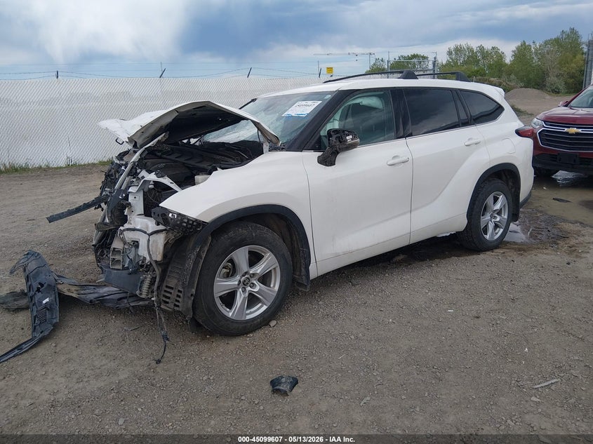 2020 Toyota Highlander VIN 5TDBZRBHXLS035801 IAAI salvage auction — FRONT END, Salvage (Montana), sold $4,550 on 2026-07-08 (photo 2)