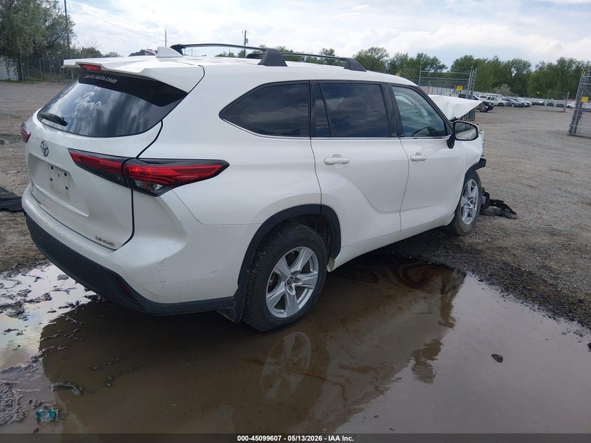 2020 Toyota Highlander VIN 5TDBZRBHXLS035801 IAAI salvage auction — FRONT END, Salvage (Montana), sold $4,550 on 2026-07-08 (photo 4)