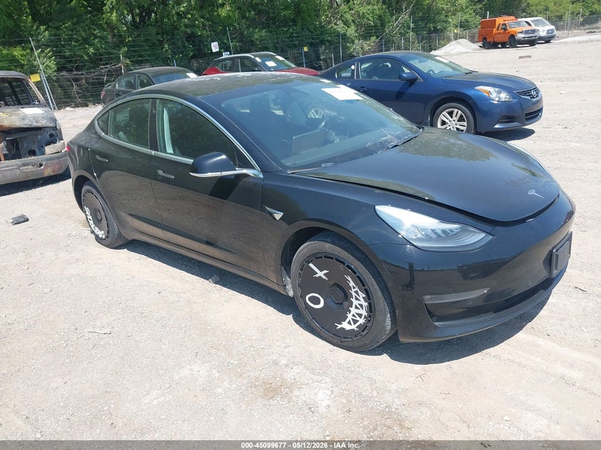 2019 Tesla Model 3 VIN 5YJ3E1EA8KF304493 IAAI salvage auction — EXTERIOR BURN, Salvage Title, sold $3,475 on 2026-07-23 (photo 1)