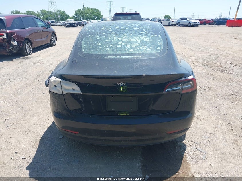 2019 Tesla Model 3 VIN 5YJ3E1EA8KF304493 IAAI salvage auction — EXTERIOR BURN, Salvage Title, sold $3,475 on 2026-07-23 (photo 6)