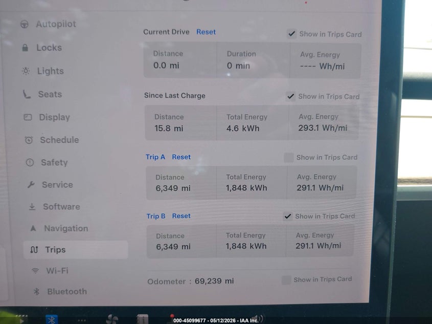 2019 Tesla Model 3 VIN 5YJ3E1EA8KF304493 IAAI salvage auction — EXTERIOR BURN, Salvage Title, sold $3,475 on 2026-07-23 (photo 7)