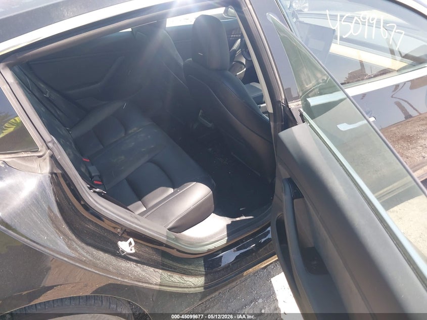 2019 Tesla Model 3 VIN 5YJ3E1EA8KF304493 IAAI salvage auction — EXTERIOR BURN, Salvage Title, sold $3,475 on 2026-07-23 (photo 8)