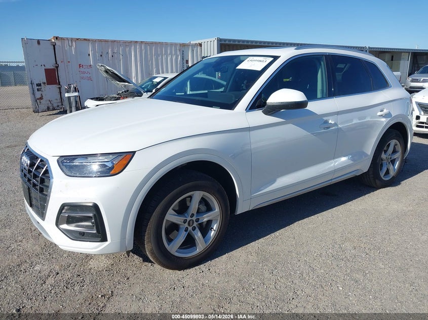 2022 Audi Q5 VIN WA1ABAFY4N2115420 IAAI salvage auction — REAR END, Salvage (California), sold $12,650 on 2026-07-09 (photo 2)