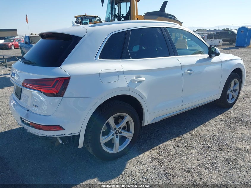 2022 Audi Q5 VIN WA1ABAFY4N2115420 IAAI salvage auction — REAR END, Salvage (California), sold $12,650 on 2026-07-09 (photo 4)