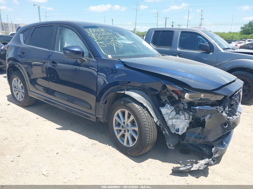 2024 Mazda Cx-5 VIN JM3KFBBM9R0380124 IAAI salvage auction — FRONT & REAR, Original (Texas), sold $6,100 on 2026-07-20 (photo 1)