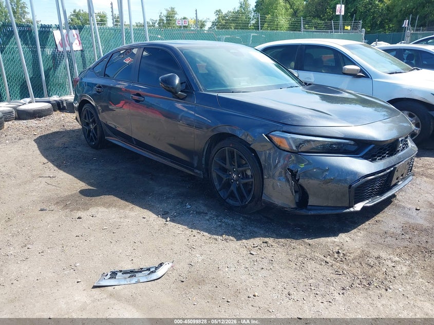 2025 Honda Civic VIN 2HGFE4F88SH318500 IAAI salvage auction — FRONT END, Salvage - Greater Than 75% (Maryland), sold $9,875 on 2026-07-30 (photo 1)