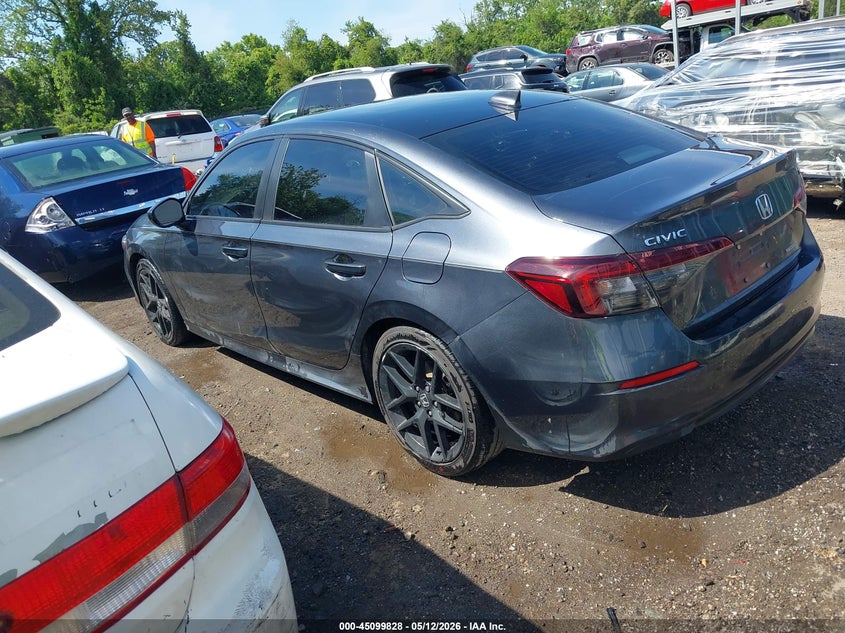 2025 Honda Civic VIN 2HGFE4F88SH318500 IAAI salvage auction — FRONT END, Salvage - Greater Than 75% (Maryland), sold $9,875 on 2026-07-30 (photo 3)