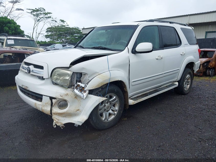 2006 Toyota Sequoia VIN 5TDBT48A86S276596 IAAI salvage auction — LEFT FRONT, Salvage (Hawaii), sold $125 on 2026-07-07 (photo 2)