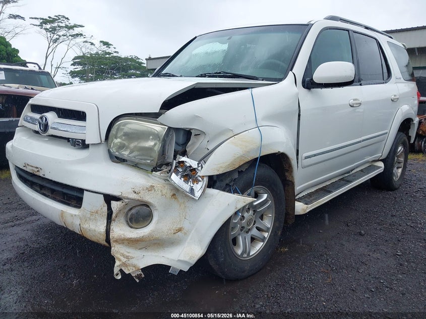2006 Toyota Sequoia VIN 5TDBT48A86S276596 IAAI salvage auction — LEFT FRONT, Salvage (Hawaii), sold $125 on 2026-07-07 (photo 6)
