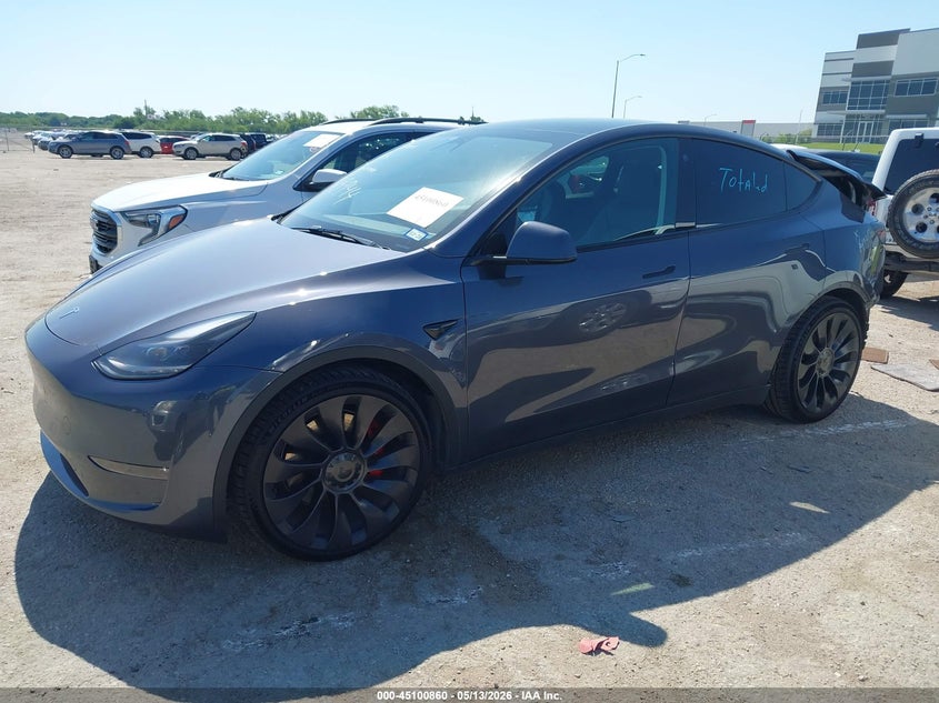 2023 Tesla Model y VIN 7SAYGDEF5PF668944 IAAI salvage auction — REAR END, Original (Texas), sold $8,650 on 2026-07-20 (photo 2)