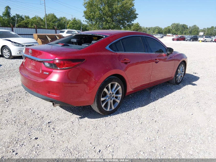 2017 Mazda 6 VIN JM1GL1V52H1123871 IAAI salvage auction — HAIL, Clear (Missouri), sold $525 on 2026-07-27 (photo 4)