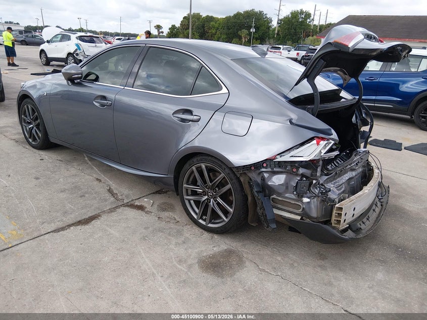 2019 Lexus Is VIN JTHBA1D29K5084119 IAAI salvage auction — REAR END, Rebuildable (Florida), sold $4,550 on 2026-07-22 (photo 3)