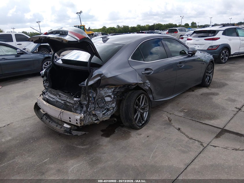 2019 Lexus Is VIN JTHBA1D29K5084119 IAAI salvage auction — REAR END, Rebuildable (Florida), sold $4,550 on 2026-07-22 (photo 4)