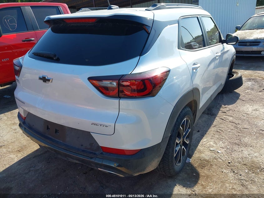 2024 Chevrolet Trailblazer VIN KL79MVSL8RB133040 IAAI salvage auction — SIDE, Junk (Oklahoma), sold $3,300 on 2026-07-29 (photo 4)