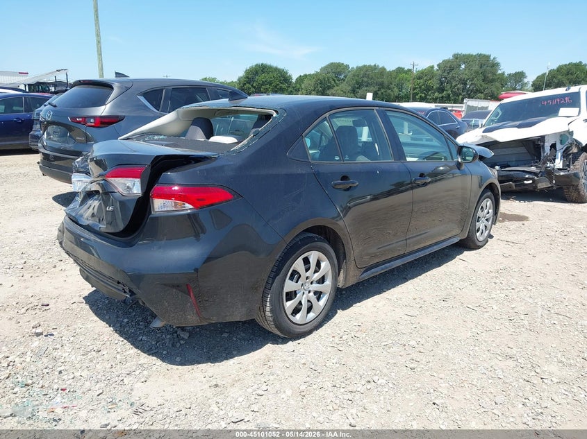 2022 Toyota Corolla VIN 5YFEPMAE8NP380415 IAAI salvage auction — FRONT & REAR, Salvage (Texas), sold $725 on 2026-07-28 (photo 4)