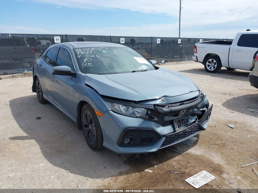 2017 Honda Civic VIN SHHFK7H75HU201127 IAAI salvage auction — FRONT & REAR, Salvage (Texas), sold $2,700 on 2026-07-07 (photo 1)