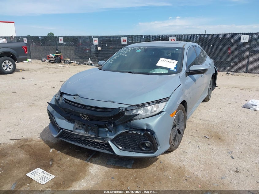 2017 Honda Civic VIN SHHFK7H75HU201127 IAAI salvage auction — FRONT & REAR, Salvage (Texas), sold $2,700 on 2026-07-07 (photo 2)