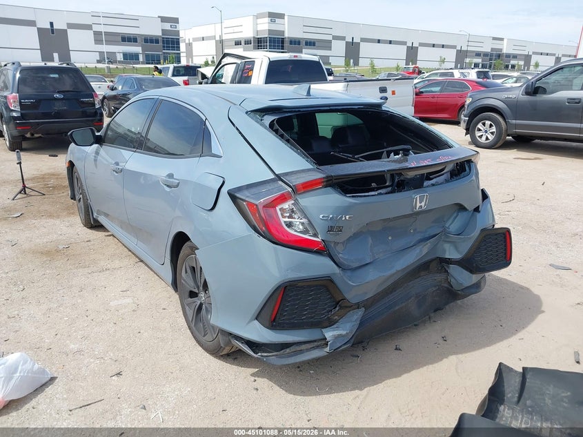 2017 Honda Civic VIN SHHFK7H75HU201127 IAAI salvage auction — FRONT & REAR, Salvage (Texas), sold $2,700 on 2026-07-07 (photo 3)