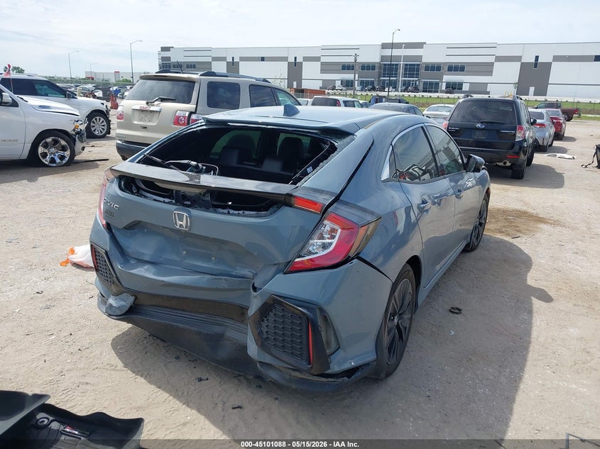 2017 Honda Civic VIN SHHFK7H75HU201127 IAAI salvage auction — FRONT & REAR, Salvage (Texas), sold $2,700 on 2026-07-07 (photo 4)