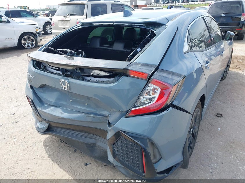 2017 Honda Civic VIN SHHFK7H75HU201127 IAAI salvage auction — FRONT & REAR, Salvage (Texas), sold $2,700 on 2026-07-07 (photo 6)
