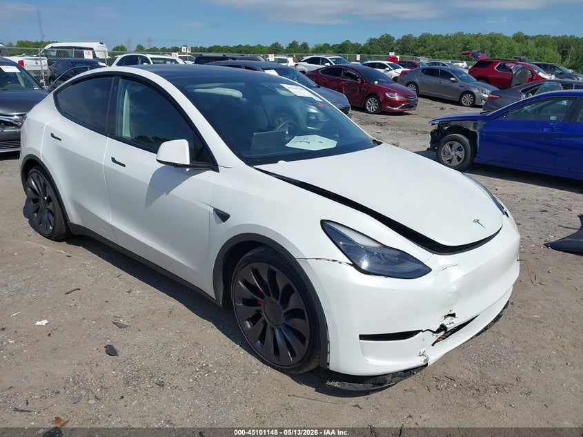 2022 Tesla Model y VIN 7SAYGDEF3NF379669 IAAI salvage auction — FRONT END, Salvage (Georgia), sold $14,750 on 2026-07-08 (photo 1)