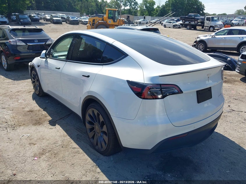 2022 Tesla Model y VIN 7SAYGDEF3NF379669 IAAI salvage auction — FRONT END, Salvage (Georgia), sold $14,750 on 2026-07-08 (photo 3)