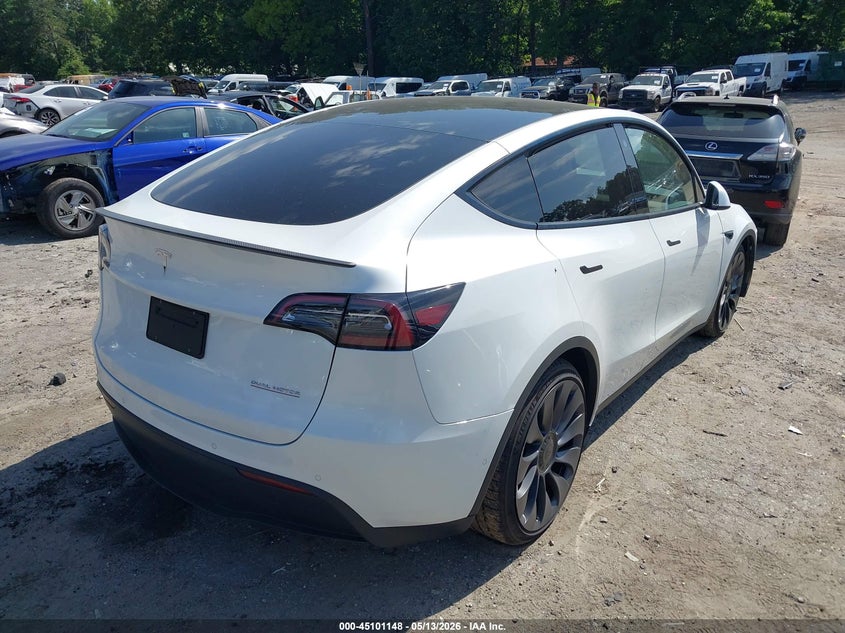 2022 Tesla Model y VIN 7SAYGDEF3NF379669 IAAI salvage auction — FRONT END, Salvage (Georgia), sold $14,750 on 2026-07-08 (photo 4)