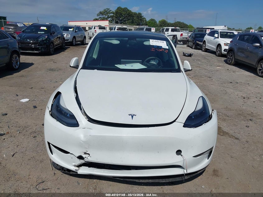 2022 Tesla Model y VIN 7SAYGDEF3NF379669 IAAI salvage auction — FRONT END, Salvage (Georgia), sold $14,750 on 2026-07-08 (photo 6)