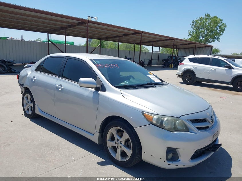 2013 Toyota Corolla VIN 5YFBU4EE3DP086117 IAAI salvage auction — REAR END, Salvage (Texas), sold $1,325 on 2026-07-08 (photo 1)