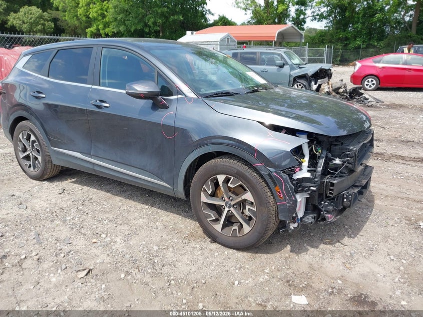 2023 Kia Sportage VIN 5XYK33AF9PG072842 IAAI salvage auction — FRONT END, Salvage (Georgia), sold $7,300 on 2026-07-10 (photo 1)