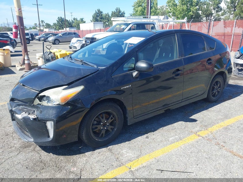 2013 Toyota Prius VIN JTDKN3DU5D5699756 IAAI salvage auction — FRONT END, App For Dup Clear (California), sold $925 on 2026-07-07 (photo 2)