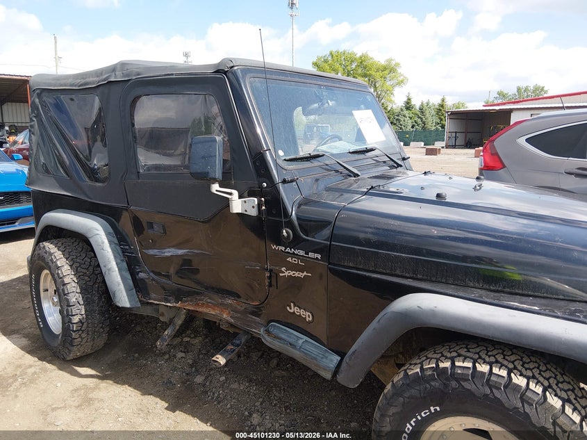 1999 Jeep Wrangler / VIN 1J4FY19S9XP466132 IAAI salvage auction — SIDE, Salvage (Ohio), sold $850 on 2026-07-11 (photo 6)