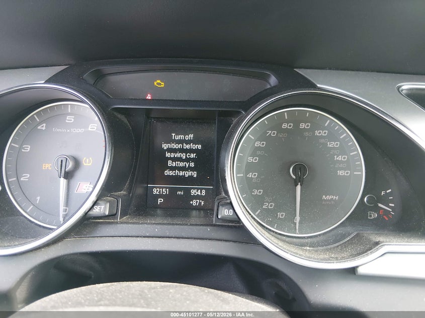 2016 Audi S5 VIN WAUC4AFR6GA022230 IAAI salvage auction — FRONT END, Rebuildable (Florida), sold $4,500 on 2026-07-06 (photo 7)