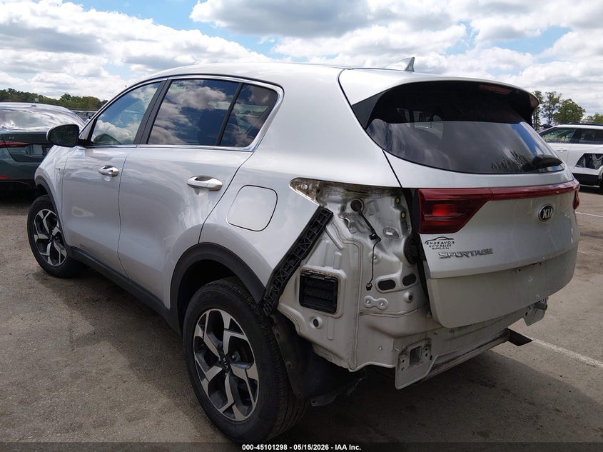 2022 Kia Sportage VIN KNDPMCACXN7959983 IAAI salvage auction — FRONT & REAR, Salvage (New Jersey), sold $3,500 on 2026-07-06 (photo 3)