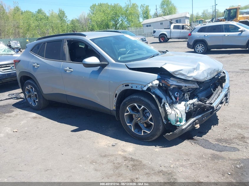 2025 Chevrolet Trax VIN KL77LHEP5SC141123 IAAI salvage auction — FRONT END, Salvage (Pennsylvania), sold $5,050 on 2026-07-21 (photo 1)